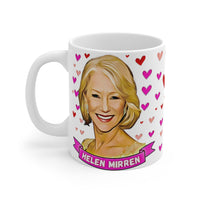 Helen Mirren Cute Mug. Stunning Oil Painting Design. Great Present For Fans! Handmade in England