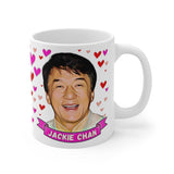 Jackie Chan Cute Gift Mug. Stunning Oil Painting Design. Great Fan Present! Handmade in USA