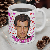 Clive Owen Cute Gift Mug. Stunning Oil Painting Design. Great Fan Present! Handmade Locally!