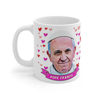 Pope Francis Cute Gift Mug. Stunning Oil Painting Design. Great Fan Present! Handmade Locally