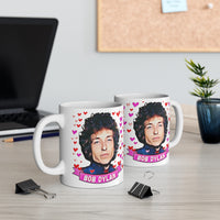 Bob Dylan Cute Gift Mug. Stunning Oil Painting Design. Great Fan Present! Handmade Locally