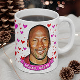 Michael Jordan Cute Gift Mug. Stunning Oil Painting Design. Great Fan Present! Handmade Locally