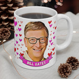 Bill Gates Cute Gift Mug. Stunning Oil Painting Design. Great Fan Present! Handmade Locally