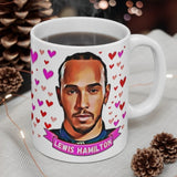 Lewis Hamilton Cute Gift Mug. Stunning Oil Painting Design. Great Fan Present! Handmade Locally