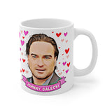 Johnny Galecki Cute Gift Mug. Stunning Oil Painting Design. Great Fan Present! Handmade Locally