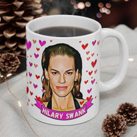 Hilary Swank Cute Gift Mug. Stunning Oil Painting Design. Great Fan Present! Handmade Locally