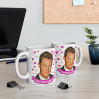 Matthew Perry Cute Mug. Stunning Oil Painting Design. Great Present For Chandler Friends Fans! Handmade