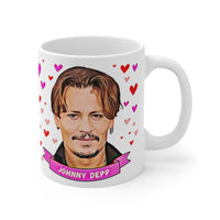 Johnny Depp Cute Mug. Great Present For Fans! Handmade in England