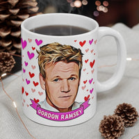 Gordon Ramsey Cute Gift Mug. Stunning Oil Painting Design. Great Fan Present! Handmade Locally