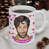 Simon Helberg Cute Gift Mug. Stunning Oil Painting Design. Great Fan Present! Handmade Locally