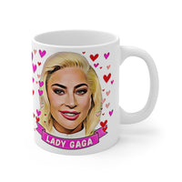 Lady Gaga Cute Gift Mug. Stunning Oil Painting Design. Great Fan Present! Handmade Locally