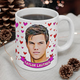 Taylor Lautner Cute Gift Mug. Stunning Oil Painting Design. Great Fan Present! Handmade Locally