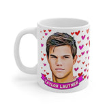 Taylor Lautner Cute Gift Mug. Stunning Oil Painting Design. Great Fan Present! Handmade Locally