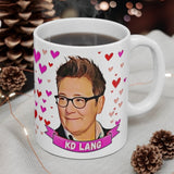 KD Lang Cute Gift Mug. Stunning Oil Painting Design. Great Fan Present! Handmade Locally