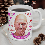 Patrick Stewart Cute Gift Mug. Stunning Oil Painting Design. Great Fan Present! Handmade Locally