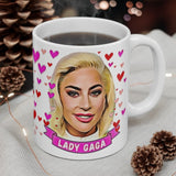 Lady Gaga Cute Gift Mug. Stunning Oil Painting Design. Great Fan Present! Handmade Locally