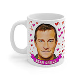 Bear Grills Cute Gift Mug. Stunning Oil Painting Design. Great Fan Present! Handmade Locally