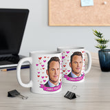 Chris Pratt Cute Gift Mug. Stunning Oil Painting Design. Great Fan Present! Handmade Locally