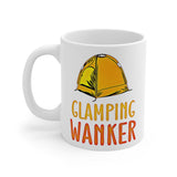 GLAMPING WANKER -  Funny Cheeky Cute Camping Staycation Holiday Gift Mug! UK Designed & Handmade