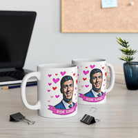 Rishi Sunak Appreciation Society Gift Fan Mug. Conservative Party Present. Handmade in England