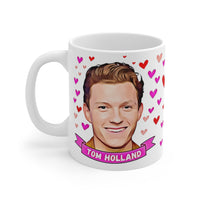 Tom Holland Cute Gift Mug. Stunning Oil Painting Design. Great Fan Present! Handmade in England.