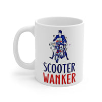 Scooter Wanker Funny & Cheeky Gift Mug. MOD Scooter Owners Present. Handmade in England