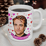 Robert Pattinson Cute Gift Mug. Stunning Oil Painting Design. Great Fan Present! Handmade in England.