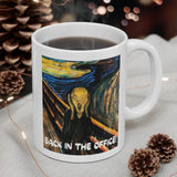 Back In The Office, "The Scream" Cheeky Gift Mug! For those dreading the office! Handmade in England. FREE FAST UK & USA DELIVERY!