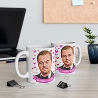 Leonardo DiCaprio Cute Gift Mug. Stunning Oil Painting Design. Great Present For Fans! Handmade Locally.