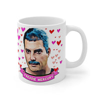 Freddie Mercury Cute LGBTQ Gift Mug. Stunning Oil Painting Design. Great Fan Present! Handmade Locally