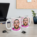 Nick Frost Cute Gift Mug. Stunning Oil Painting Design. Great Fan Present! Handmade Locally