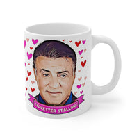 Sylvester Stallone Cute Gift Mug. Stunning Oil Painting Design. Great Fan Present! Handmade