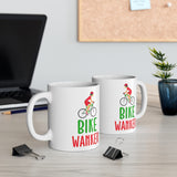 Cute, "Bike Wanker" Cheeky Gift Mug. For the lady who loves her bike! Handmade in England