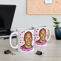 Michael Jordan Cute Gift Mug. Stunning Oil Painting Design. Great Fan Present! Handmade Locally