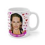 Hilary Swank Cute Gift Mug. Stunning Oil Painting Design. Great Fan Present! Handmade Locally