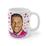 John Boyega Cute Gift Mug. Stunning Oil Painting Design. Great Fan Present! Handmade in England.