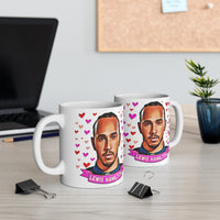 Lewis Hamilton Cute Gift Mug. Stunning Oil Painting Design. Great Fan Present! Handmade Locally