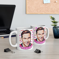 David Walliams Cute Gift Mug. Stunning Oil Painting Design. Great Little Britain Fan Present! Handmade Locally