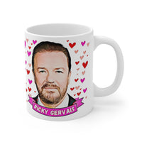 Ricky Gervais Cute Gift Mug. Stunning Oil Painting Design. Great Fan Present! Handmade Locally