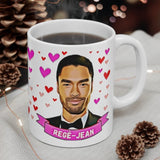 Regé-Jean Actor Gift Mug - Bridgerton TV Series Simon Basset.  Fan Present. Handmade in England.