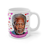 Morgan Freeman Cute Gift Mug. Stunning Oil Painting Design. Great Fan Present! Handmade in USA