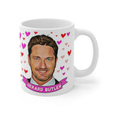 Gerard Butler Cute Gift Mug. Stunning Oil Painting Design. Great Fan Present! Handmade in England.