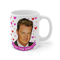 Matthew Perry Cute Mug. Stunning Oil Painting Design. Great Present For Chandler Friends Fans! Handmade