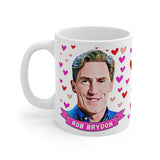 Rob Brydon Cute Gift Mug. Stunning Oil Painting Design. Great Fan Present! Handmade in England.