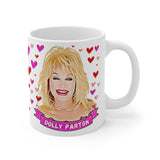 Dolly Parton Cute Gift Mug. Stunning Oil Painting Design. Great Fan Present! Handmade in USA