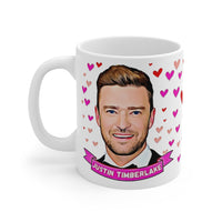 Justin Timberlake Cute Gift Mug. Stunning Oil Painting Design. Great Fan Present! Handmade