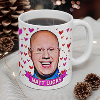 Matt Lucas Cute Gift Mug. Stunning Oil Painting Design. Great Little Britain Fan Present! Handmade Locally