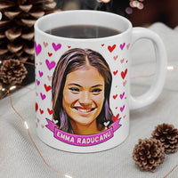 Emma Raducanu  Cute Gift Mug. Stunning Oil Painting Design. Great Fan Present! Handmade Locally