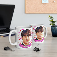 Jungkook Cute Gift Mug. Stunning Oil Painting Design. Great Fan Present! Handmade Locally