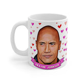 Dwayne Johnson Cute Gift Mug. Stunning Oil Painting Design. Great Fan Present! Handmade in USA